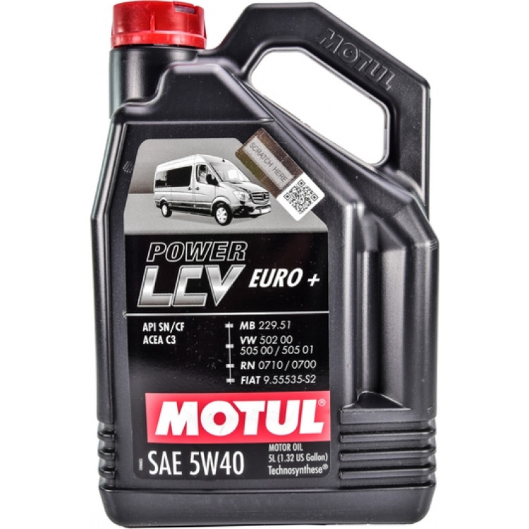 Олива моторна MOTUL Power LCV Evro+  5W-40  5л  106132, 872151