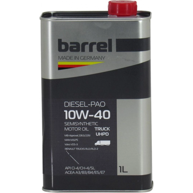 Олива моторна Barrel Diesel-Pao TRUCK UHPD  10W-40  200л