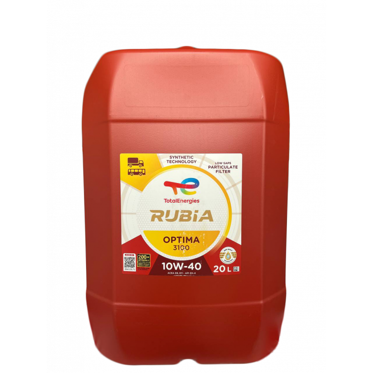 Олива моторна TOTAL Rubia Optima 3100 10W-40 20л Акц.ціна