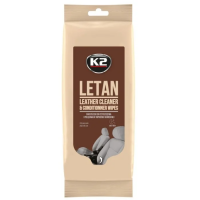 К2 LETAN LEATHER CLEANER-Серветка для очищення шкіряної оббивки 24шт K210