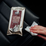 К2 LETAN LEATHER CLEANER-Серветка для очищення шкіряної оббивки 24шт K210
