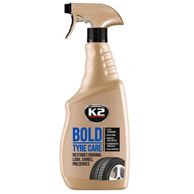 K2  BOLD ATOM Очисник-кондиціонер для шин (до 7кт шин) 700мл  EK1572