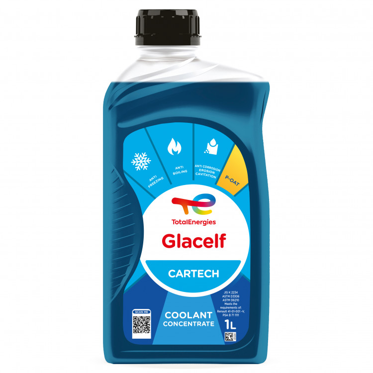 TOTAL Glacelf Cartech Антифриз  концентрат зелений 1л (G11)