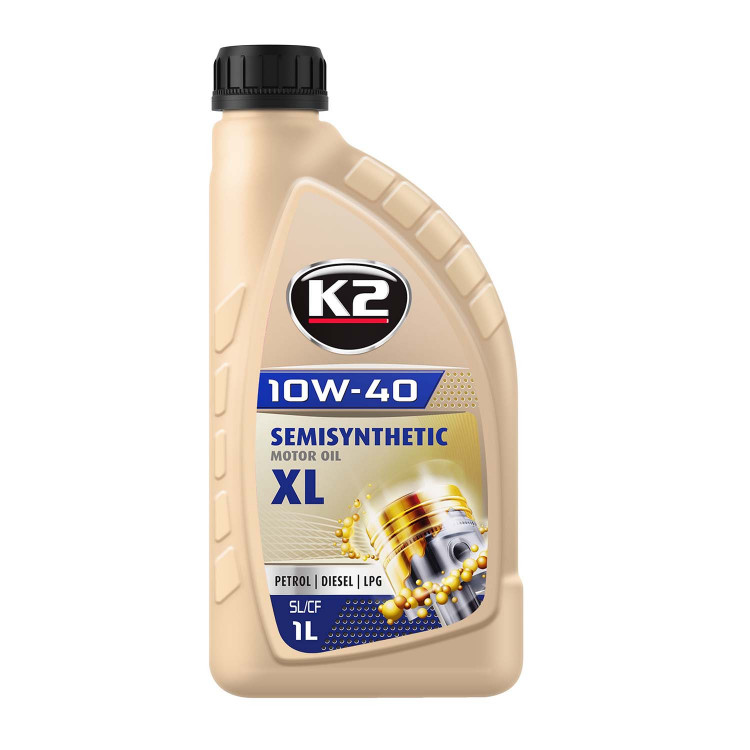 Олива моторна K2 SEMISYNTHETIC MOTOR OIL XL 10W-40 1 л 02041E