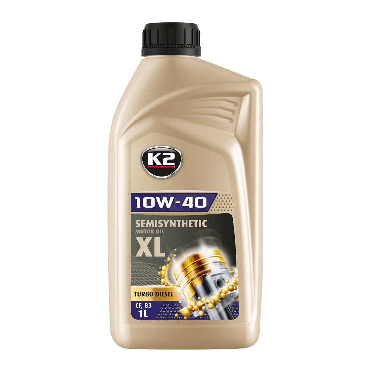 Олива моторна K2 SEMISYNTHETIC MOTOR OIL XL TURBO DIESEL 10W-40 1 л 02051E