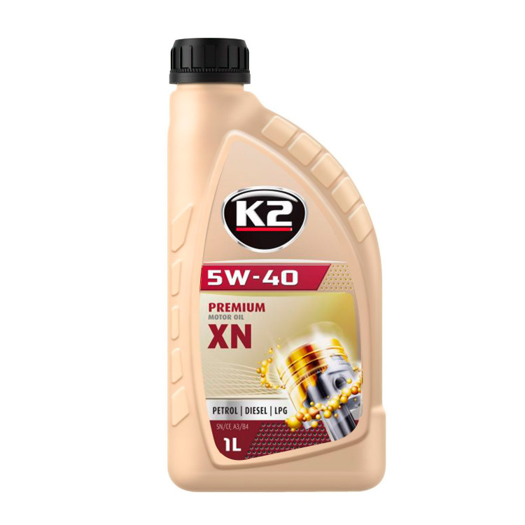 Олива моторна K2 PREMIUM MOTOR OIL XN 5W-40 1 л 01131E