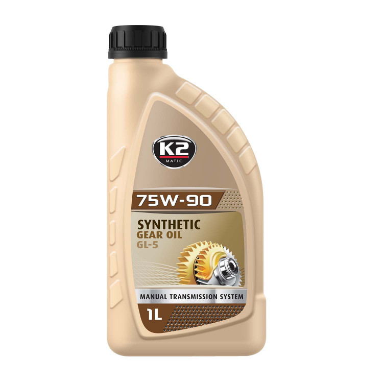 Олива трансмісійна K2 Synthetic Gear Oil GL-5 75W-90 1л  O5561E