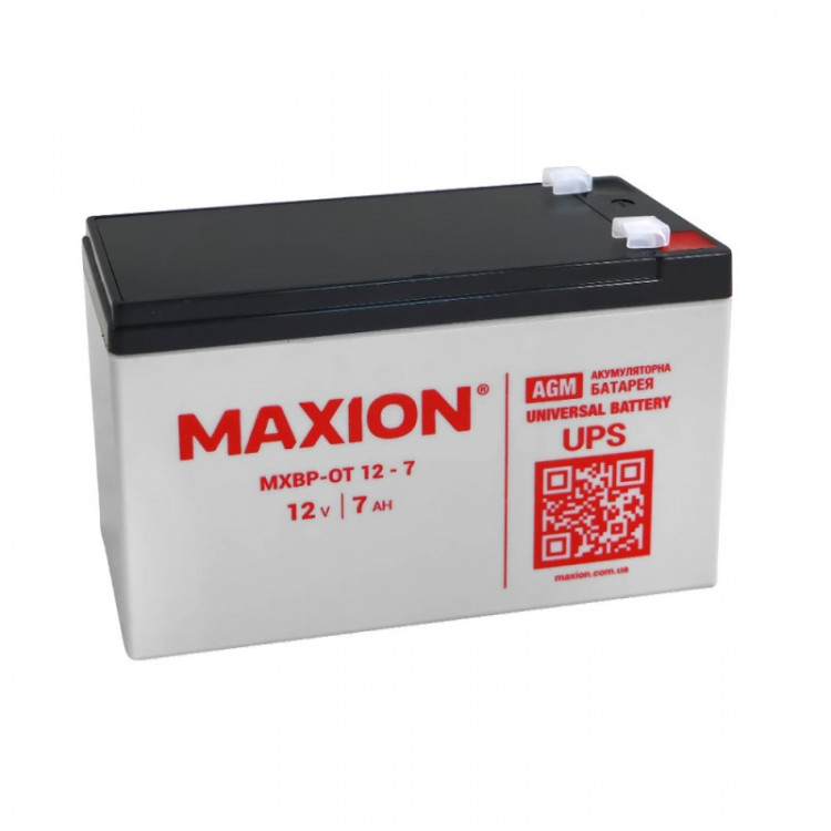 MAXION  MXBP-OT 12 -12 AGM (12V, 12Ah, +/-)