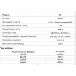 Акумуляторний ліхтар APRO 20L, 20В, без АКБ, без ЗП