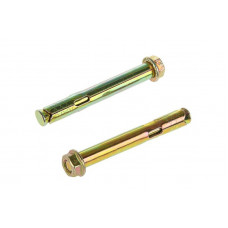 Анкер з кожухом та гайкою М10/12*100 цинк жовтий APRO (пач. 10 шт.)