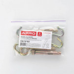 Анкер із кожухом та гайкою із С - гаком М10/12*100 цинк жовтий APRO (пач. 5 шт.)