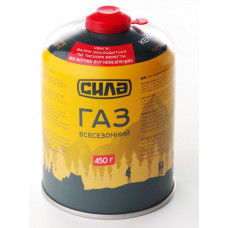 Балон газовий СИЛА всесезонний (-23+35) 450г для кемпінгу Корея (ящ 12 шт)