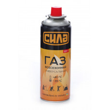 Балон газовий СИЛА всесезонний (-35+40) 220г Україна (упак 4 шт, ящ 24 шт)