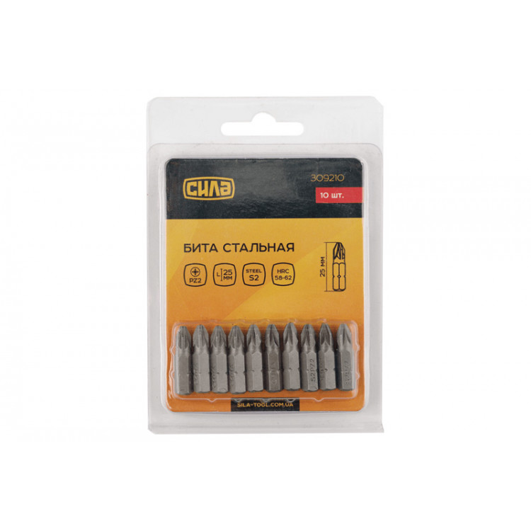 Біта РZ1*25мм СИЛА 10шт. (блістер)