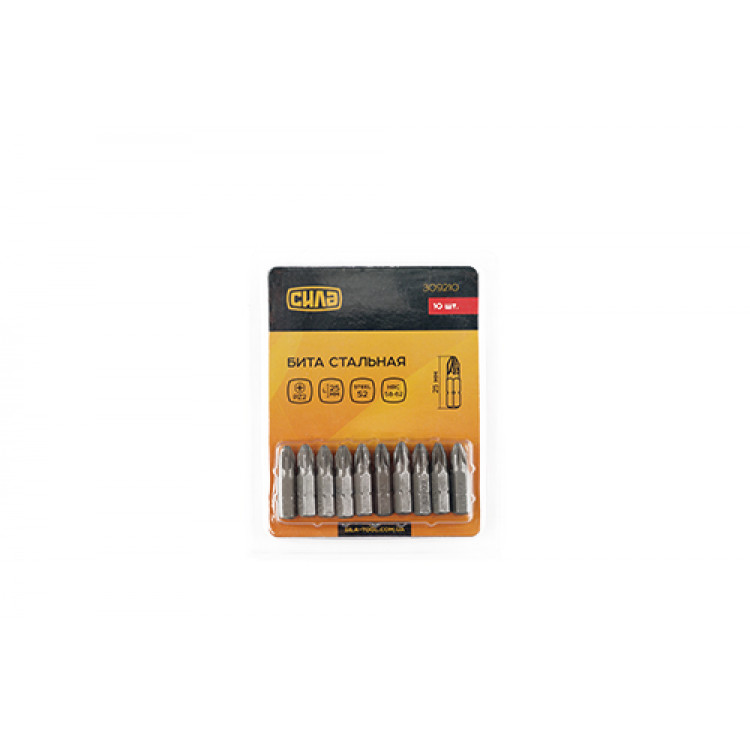Біта РZ2*25мм СИЛА 10шт. (блістер)