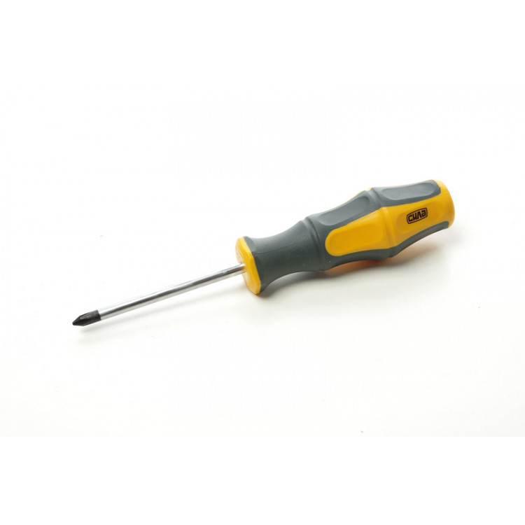 Викрутка хрестова PH 1 *75 мм СИЛА прогумована