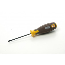 Викрутка шліцьова SL 3 *75 мм СИЛА композитна воронена