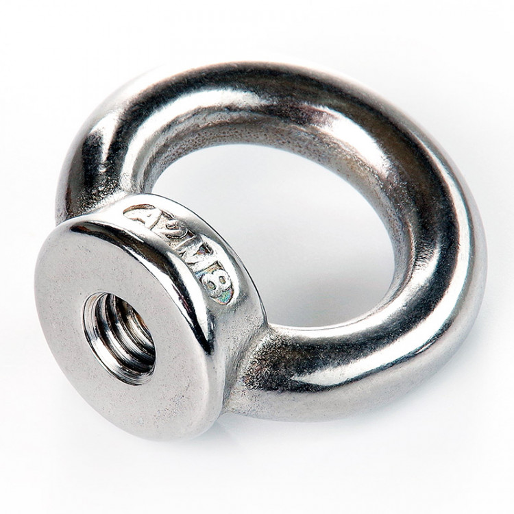 Гайка з кільцем М8х1.25 нержавіюча А2 (10шт/пач.)