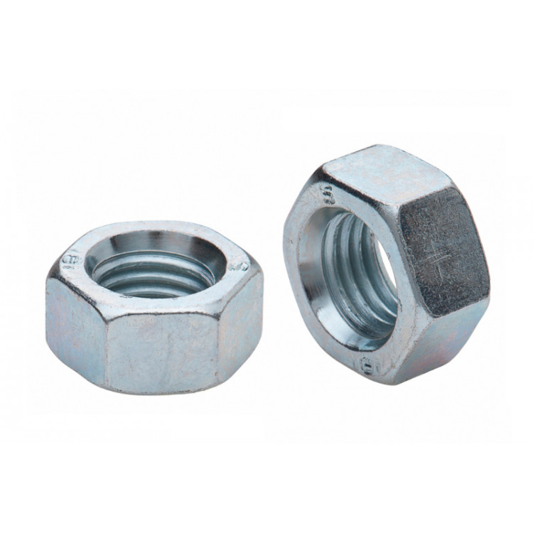 Гайка шестигранна М16 DIN 934 кл. м. 6 цинк білий (пач. 20 шт.)