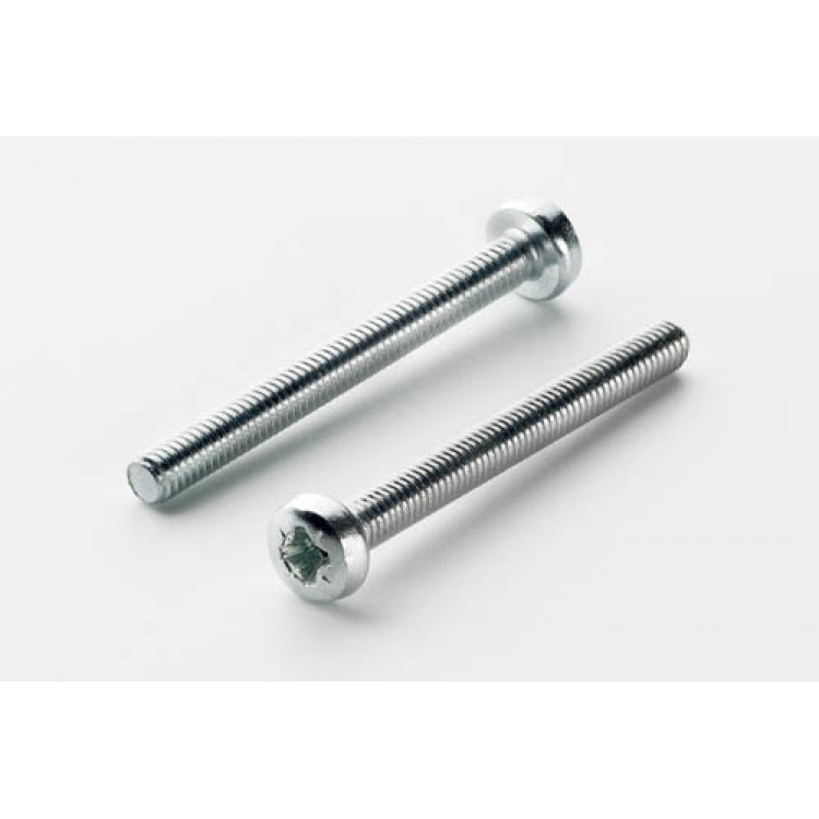 Гвинт із циліндричною закругленою головкою 4*16 DIN 7985 кл. м. 4,8 цинк білий (пач.200шт.)