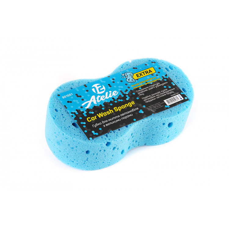 12 ATELIE Губка для миття автомобіля Extra з великими порами