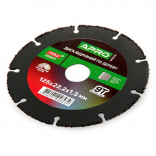 Диск пиляльний по дереву з вольфрамовою крошкой APRO 125*1.3*22.2 мм