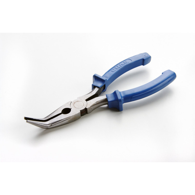 Довгогубці вигнуті 180 мм СИЛА Стандарт CrV