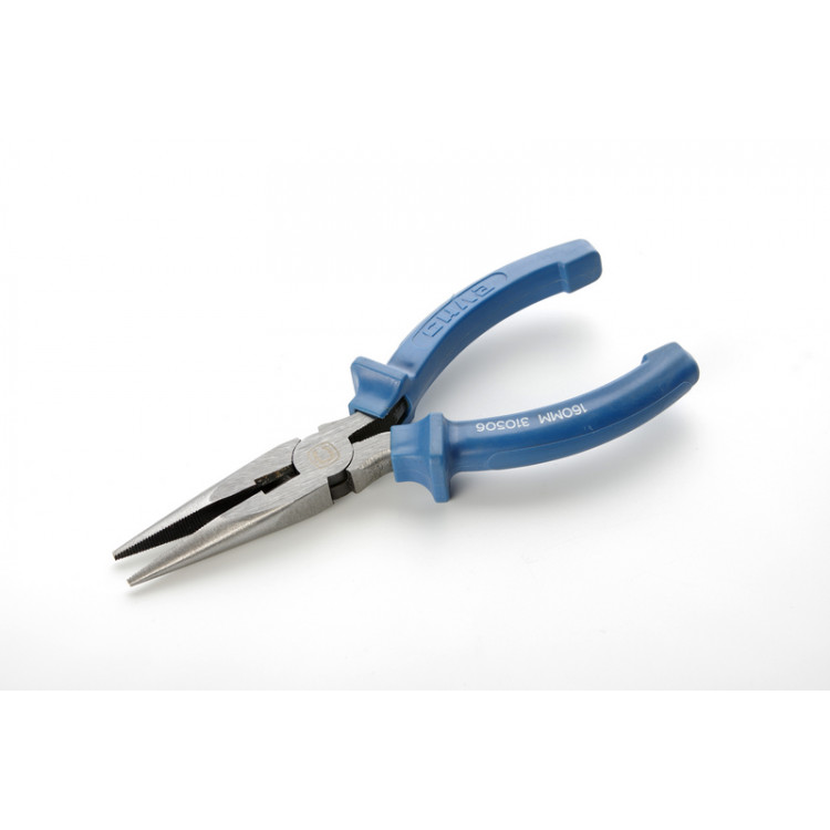 Довгогубці прямі 160 мм СИЛА Стандарт CrV