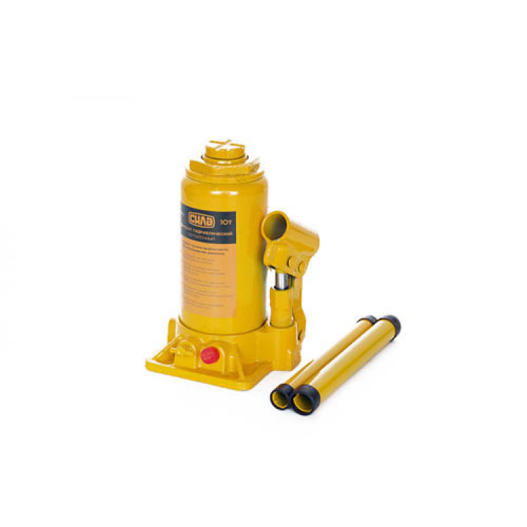 Домкрат гідравлічний пляшковий 10 т СИЛА (200-405мм)