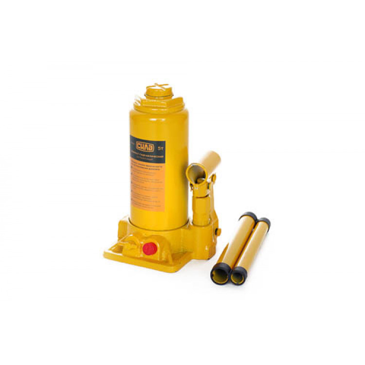 Домкрат гідравлічний пляшковий 5 т СИЛА (200-405мм)