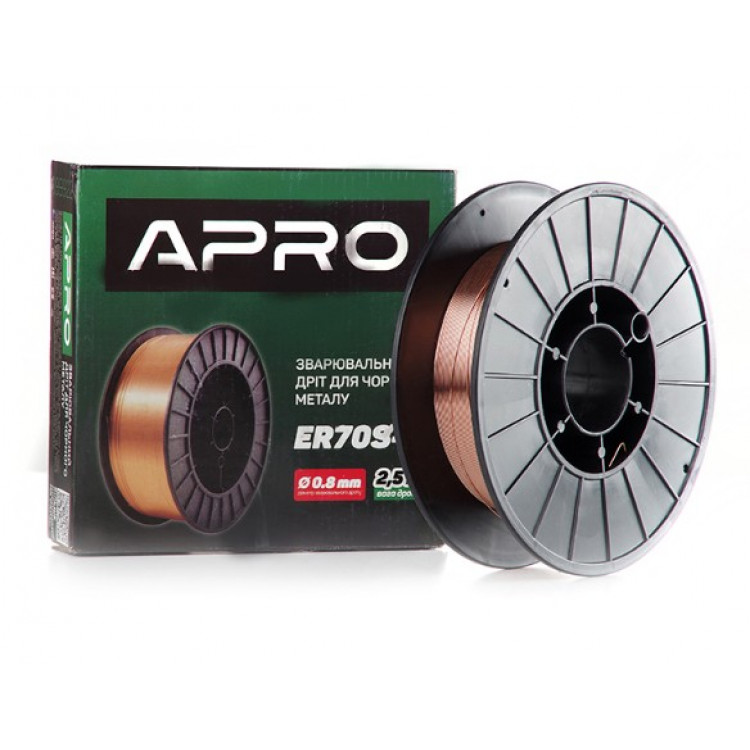 Дріт зварювальний  APRO ER70S-6 0,8 мм 2,5 кг