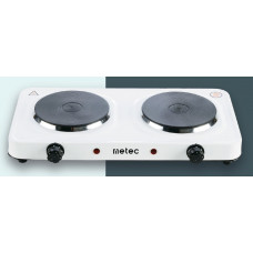 Електроплитка Metec 2-х - конфорна  ES-02DDG дисковий тен 2,0 кВт