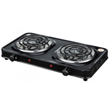 Електроплитка Metec 2-х - конфорна ES-02DSB спіральний тен 2,0 кВт