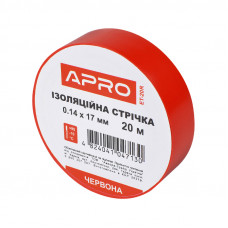 Ізоляцiйна стрiчка APRO (червона) 0.14*17 мм*20 м
