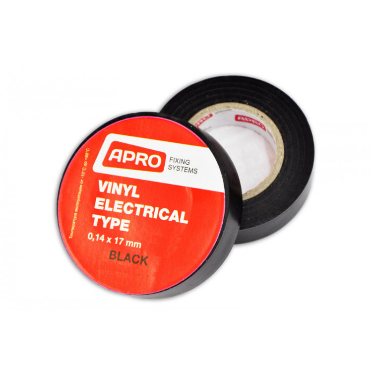 Ізоляцiйна стрiчка APRO (чорна) 0,14мм*17мм*20м