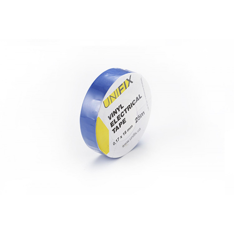 Ізоляцiйна стрiчка UNIFIX (синя) 0,17 мм*18 мм*10 м Універсальний