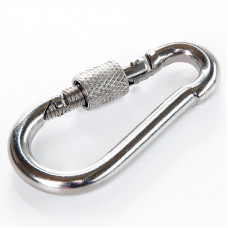 Карабін пожежний із замком М 5х50 мм нержавіючий А2 (10шт/уп)