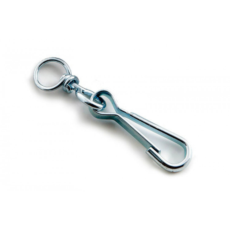 Карабін пружинний з вертлюгом 100 мм (30шт/уп)