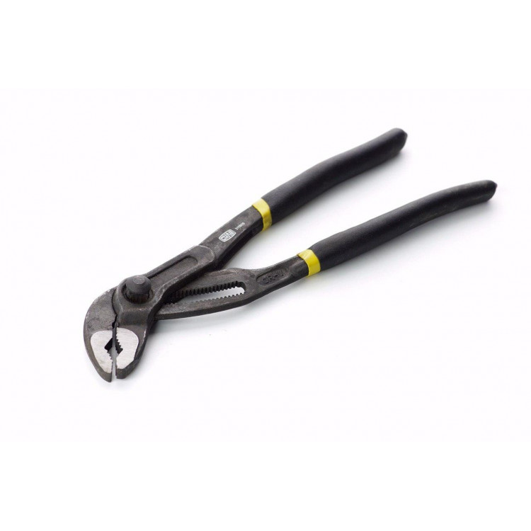 Кліщі для труб переставні 300 мм СИЛА Профі гумові з кнопкою