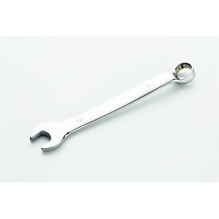 Ключ ріжково-накидний глибокий 10 мм СИЛА CrV