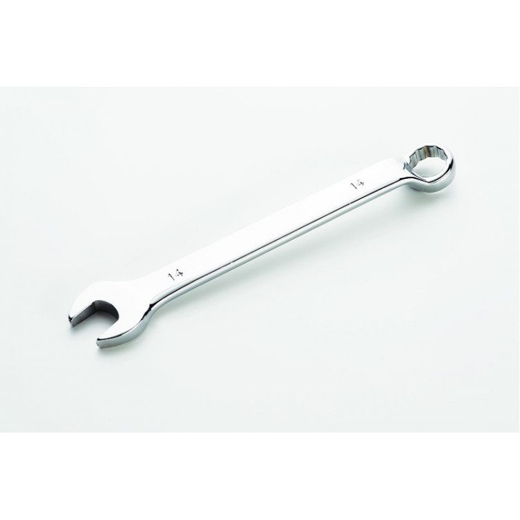 Ключ ріжково-накидний глибокий 14 мм СИЛА CrV