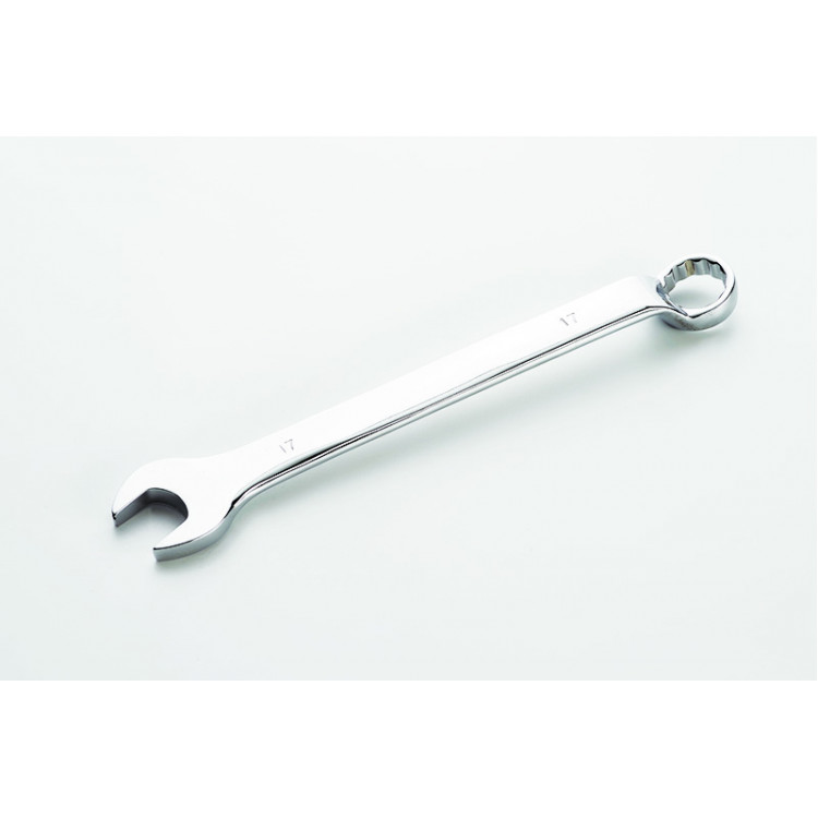 Ключ ріжково-накидний глибокий 17 мм СИЛА CrV