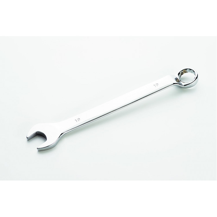 Ключ ріжково-накидний глибокий 19 мм СИЛА CrV