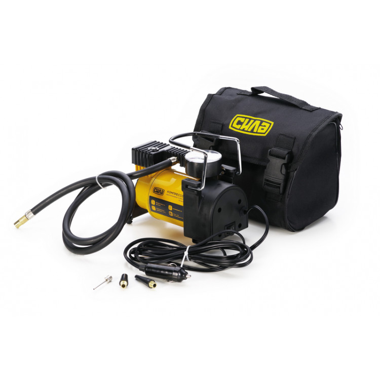 Компресор автомобільний однопоршневий 35 л/хв. 160 Вт СИЛА 7Атм. (сумка)