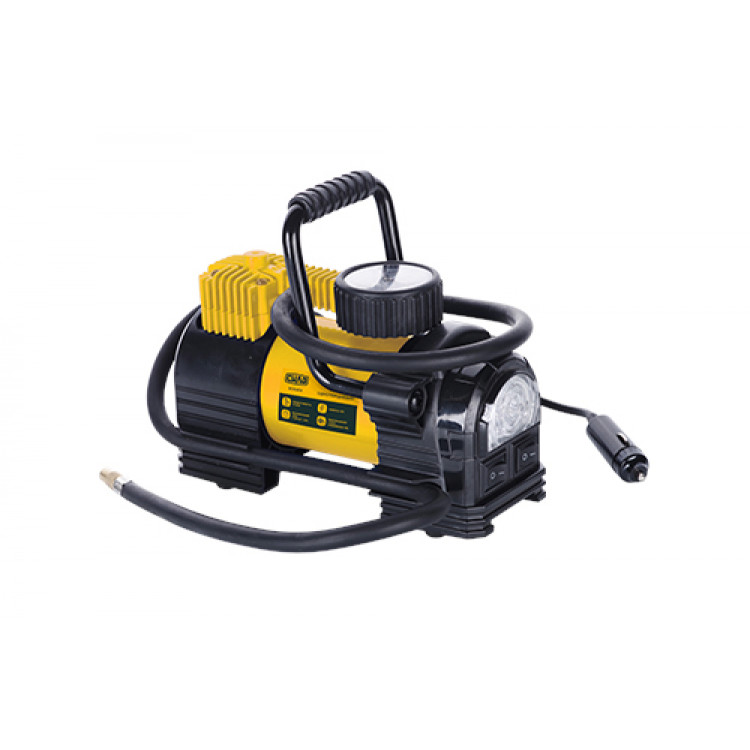 Компресор автомобільний однопоршневий 37 л/хв. 170 Вт СИЛА 7 Атм. (сумка, ліхтар)