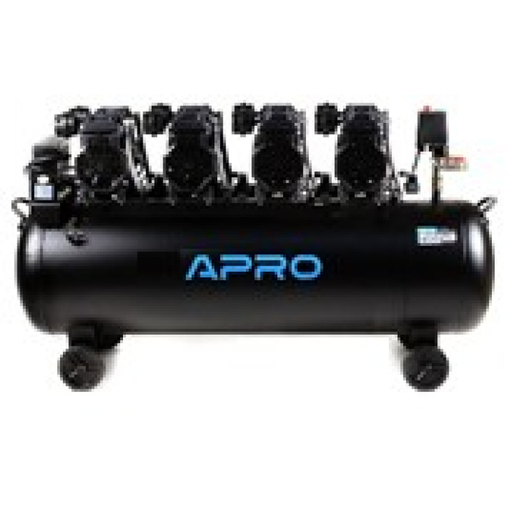 Компресор восьмициліндровий безмасляний OFE-200 8 Бар 4х1.5 кВт 950 л/хв 200 л (2 крана)