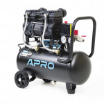 Компресор двоциліндровий 1.5кВт 240л/хв 8бар 24л APRO безмасляний