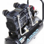 Компресор двоциліндровий 1.5кВт 240л/хв 8бар 24л APRO безмасляний