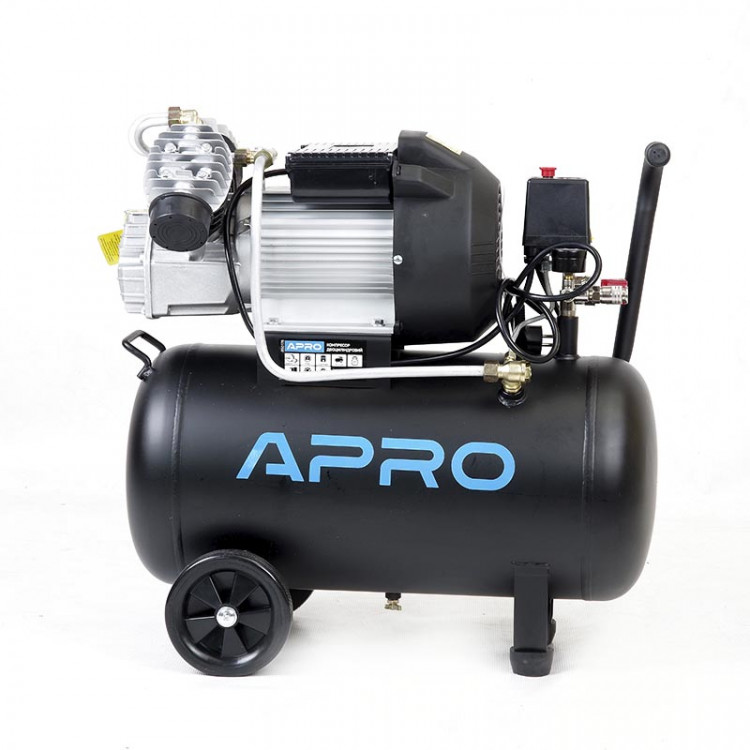 Компресор двоциліндровий 2.2кВт 416л/хв 8бар 50л (2 крана) APRO