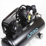 Компресор двоциліндровий ремінний 2.2кВт 402л/хв 8бар 100л (2 крана) APRO